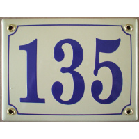 Huisnummer bord 'extra 3' 17x13 cm